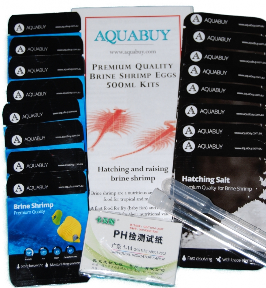 Brine Shrimp Eggs and Salt packs 500mL-8 packs   